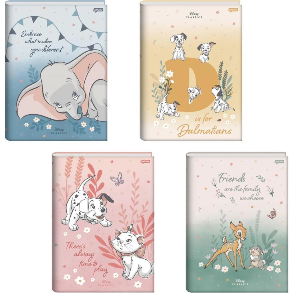 Caderno Brochurao Capa Dura Disney Classicos 80Fls Jandaia (Pct.c/05) - imagem 3