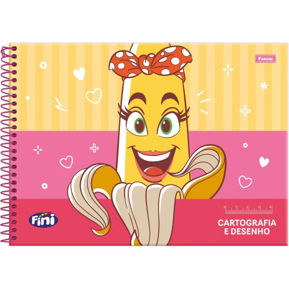Caderno Desenho Univ Capa Dura Fini Plus 80Fls. Foroni (Pct.c/05) - imagem 3