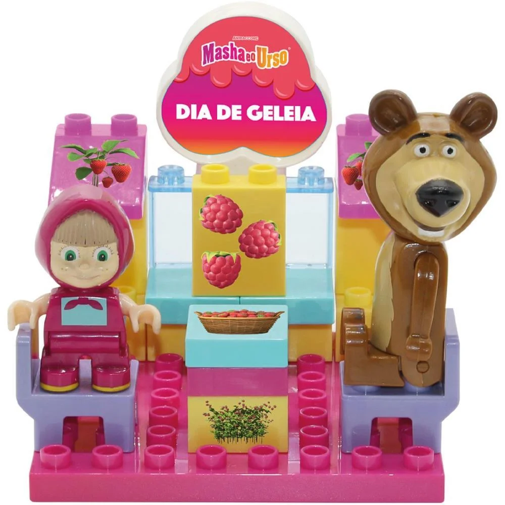 Brinquedo Para Montar Masha E O Urso Dia Da Geleia Monte Libano (Unidade) - imagem 3