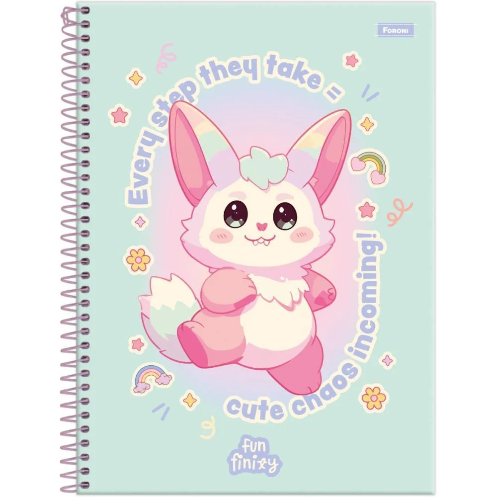 Caderno 10X1 Capa Dura Funfinily 160Fls Foroni (Pct.c/04) - imagem 9
