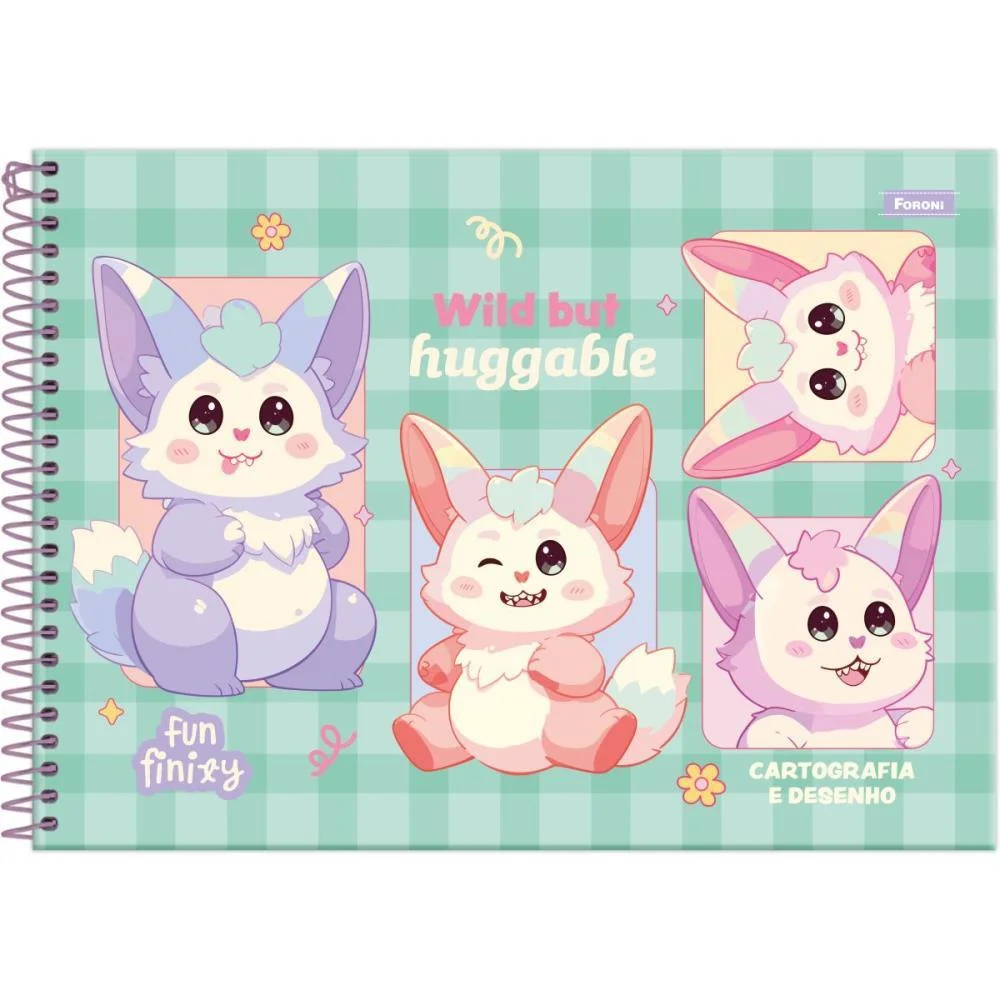 Caderno Desenho Univ Capa Dura Funfinily 80Fls Foroni (Pct.c/05) - imagem 3