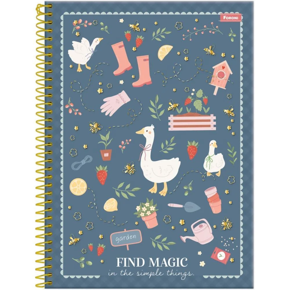 Caderno 10X1 Capa Dura Milly 160F Foroni (Pct.c/04) - imagem 5