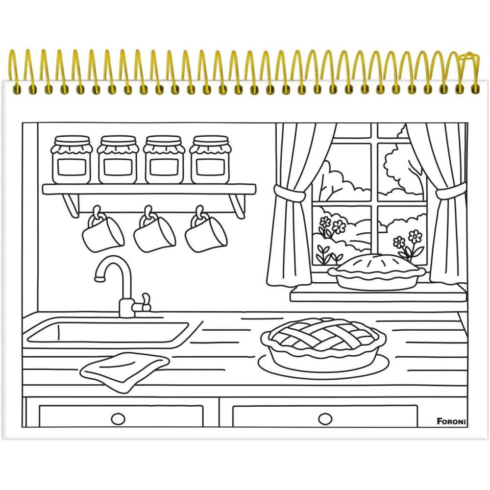 Caderno Desenho Univ Capa Dura Milly Para Colorir 24Fls Foroni (Pct.c/04) - imagem 4