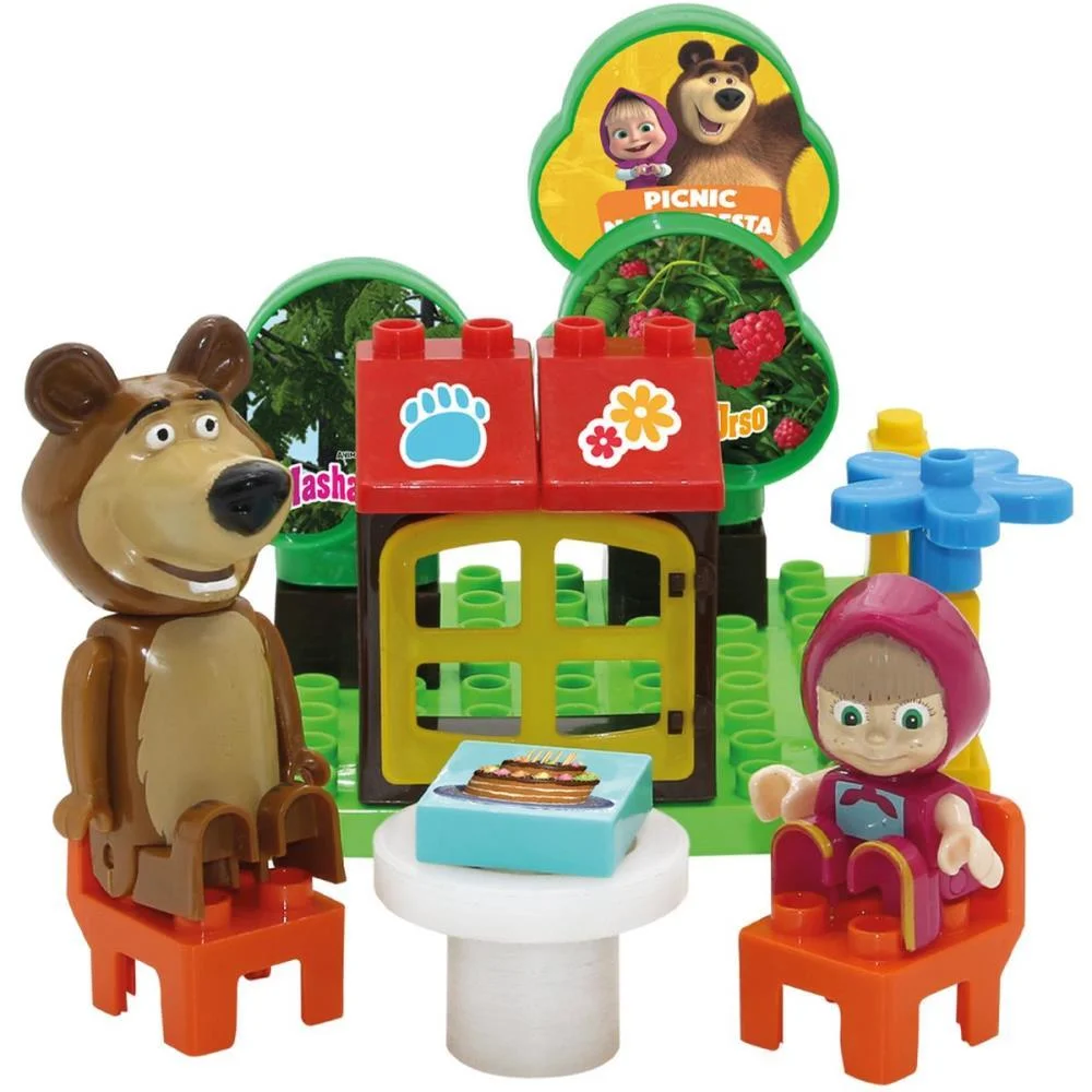 Brinquedo Para Montar Masha E O Urso Picnic Na Flore Monte Libano (Unidade) - imagem 2