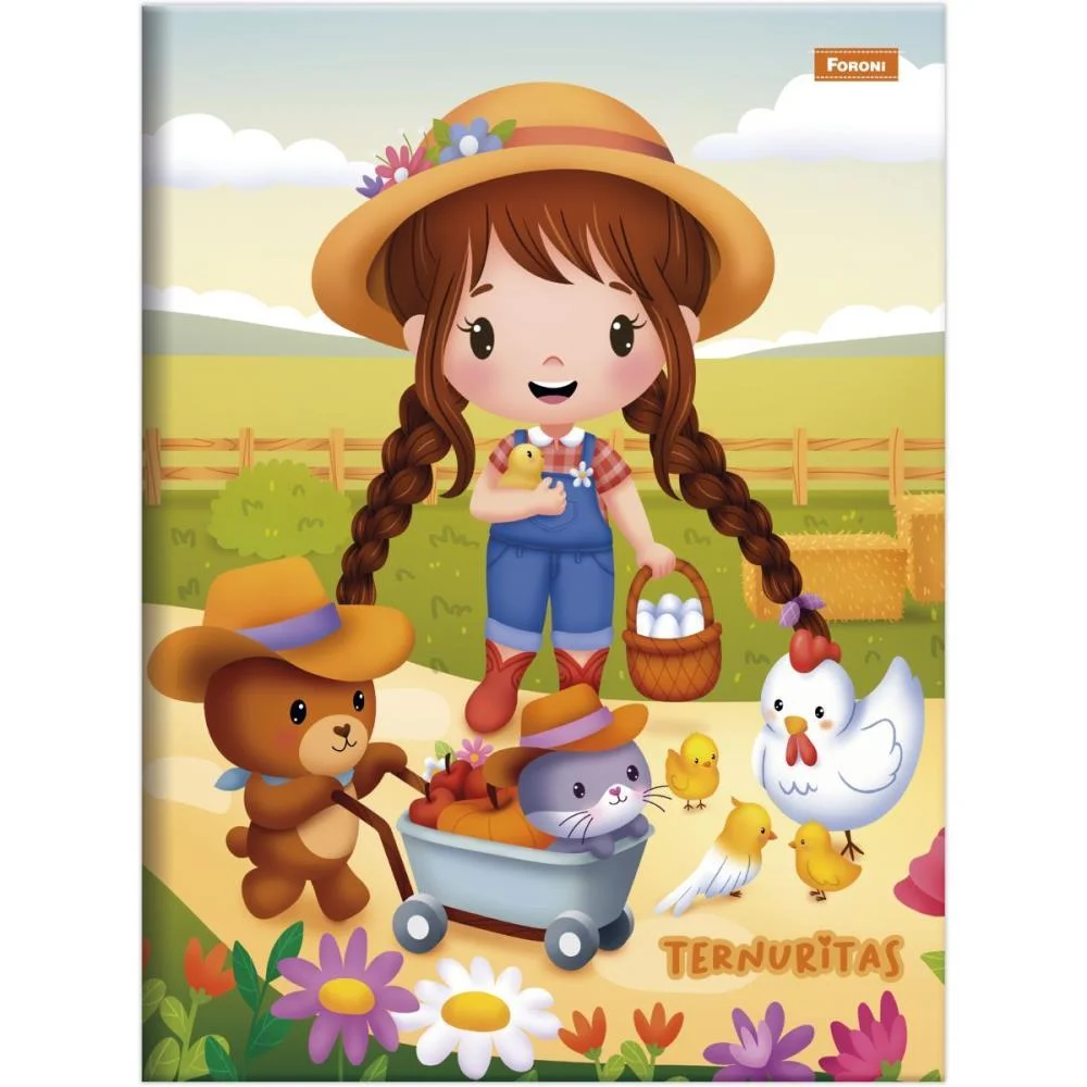 Caderno Brochura 1/4 Capa Dura Ternuritas 80F Foroni (Pct.c/05) - imagem 4