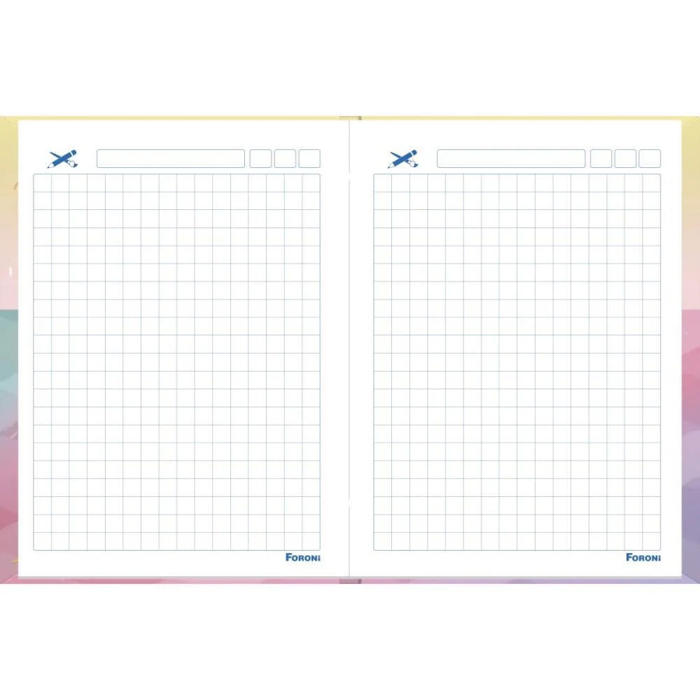 Caderno Quadriculado Univers. 1X1Cm Colegial 40F Ternuritas Foroni (Pct.c/10) - imagem 4