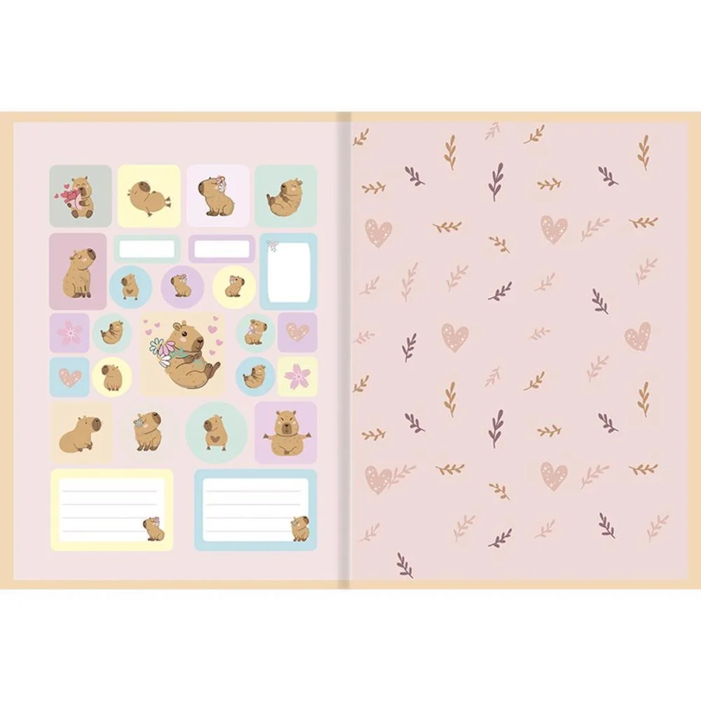 Caderno Brochurao Capa Dura Capycuties 80F Animativa (Pct.c/05) - imagem 4