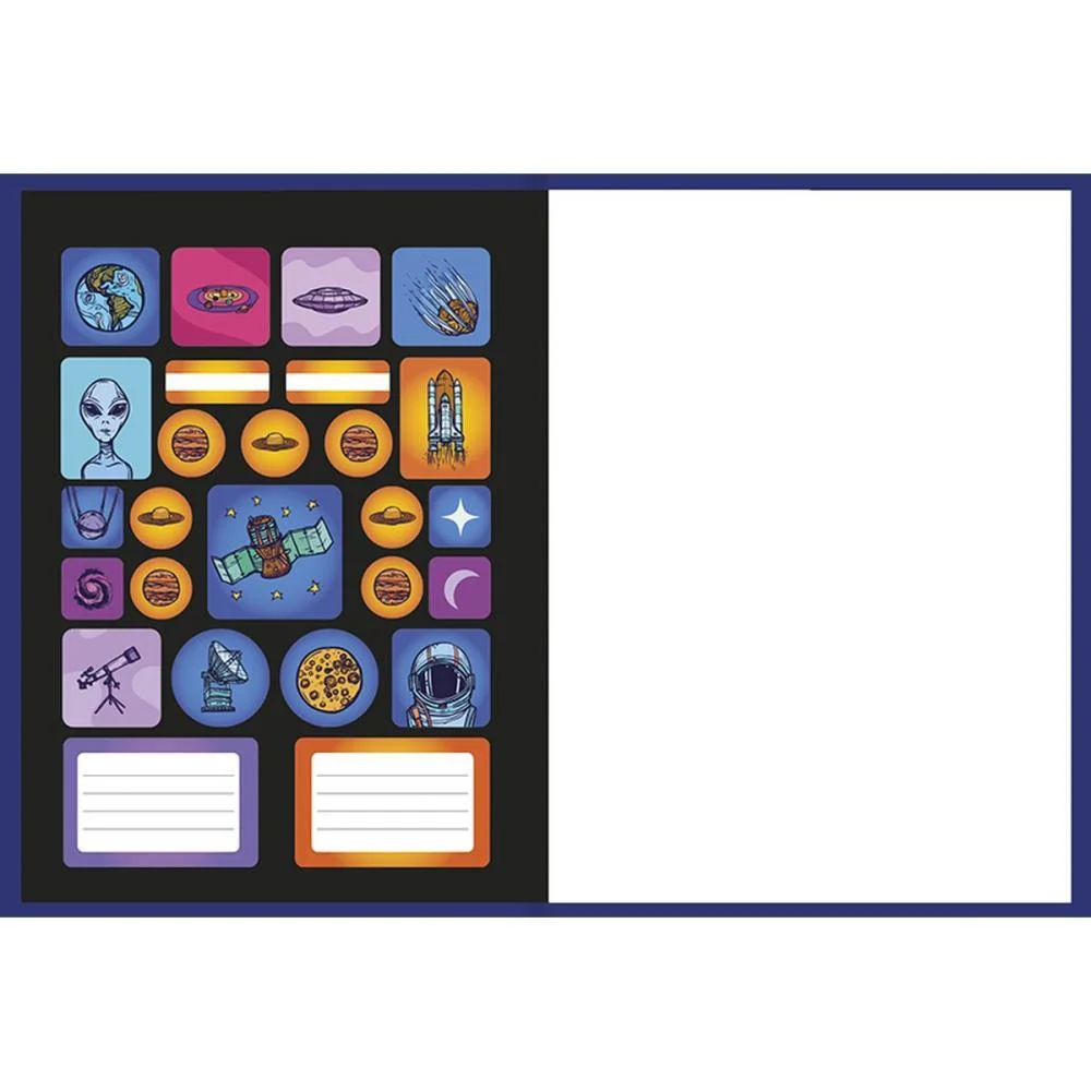 Caderno Brochurao Capa Dura Outer Space 80F Animativa (Pct.c/05) - imagem 4
