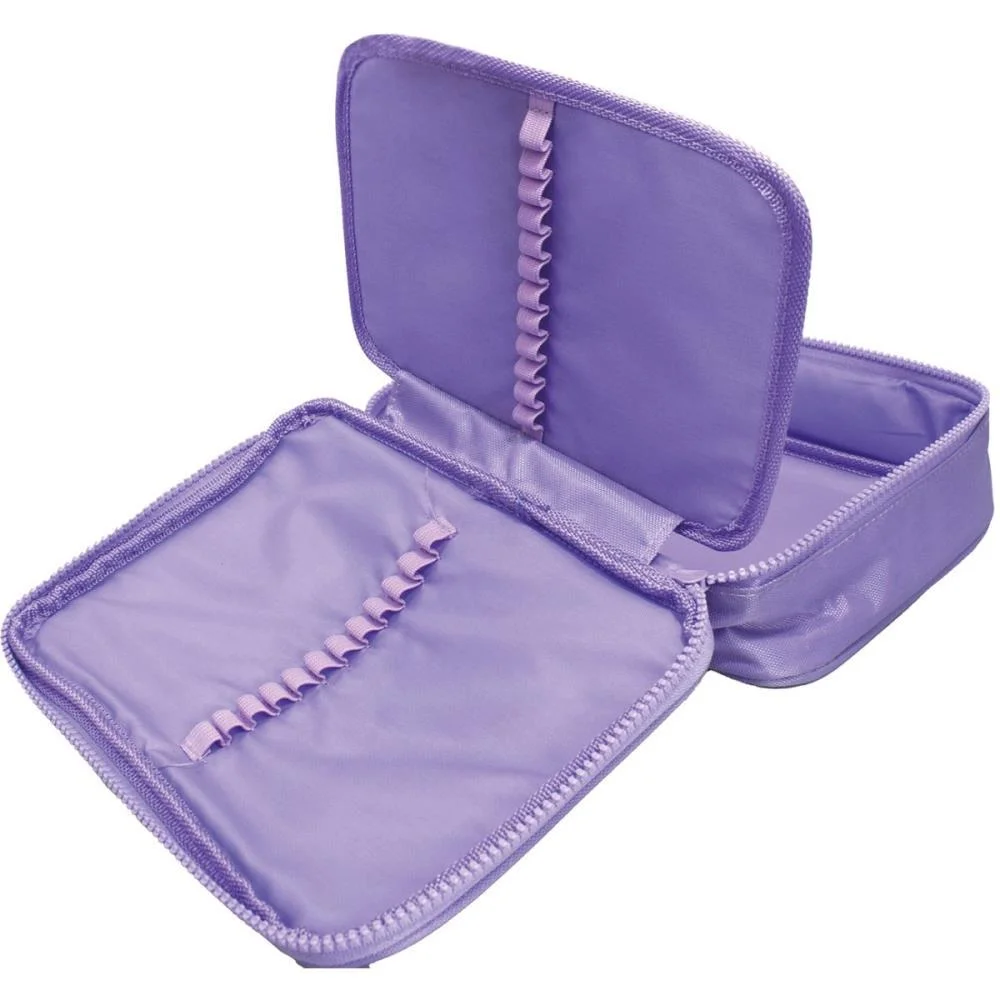 Estojo Box Tecido Lilas C/Divisorias Dac (Unidade) - imagem 4
