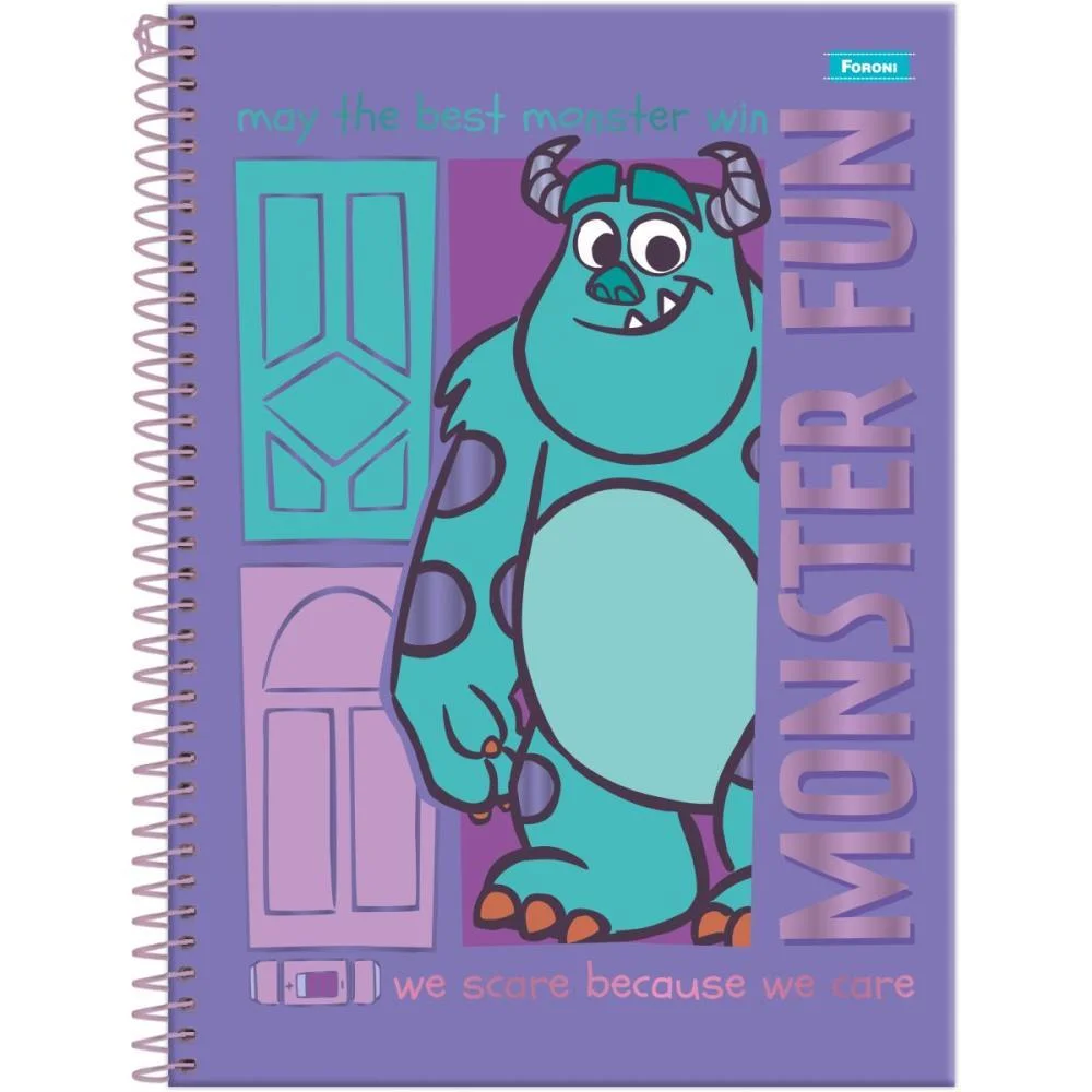 Caderno 01X1 Capa Dura Monstros S. A. 80F Foroni (Pct.c/04) - imagem 3