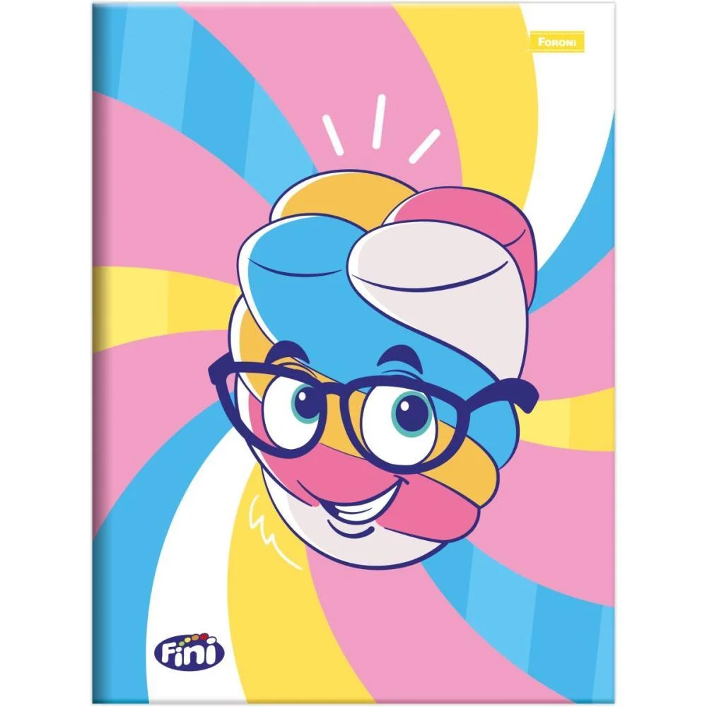 Caderno Brochura 1/4 Capa Dura Fini 80F Foroni (Pct.c/05) - imagem 3