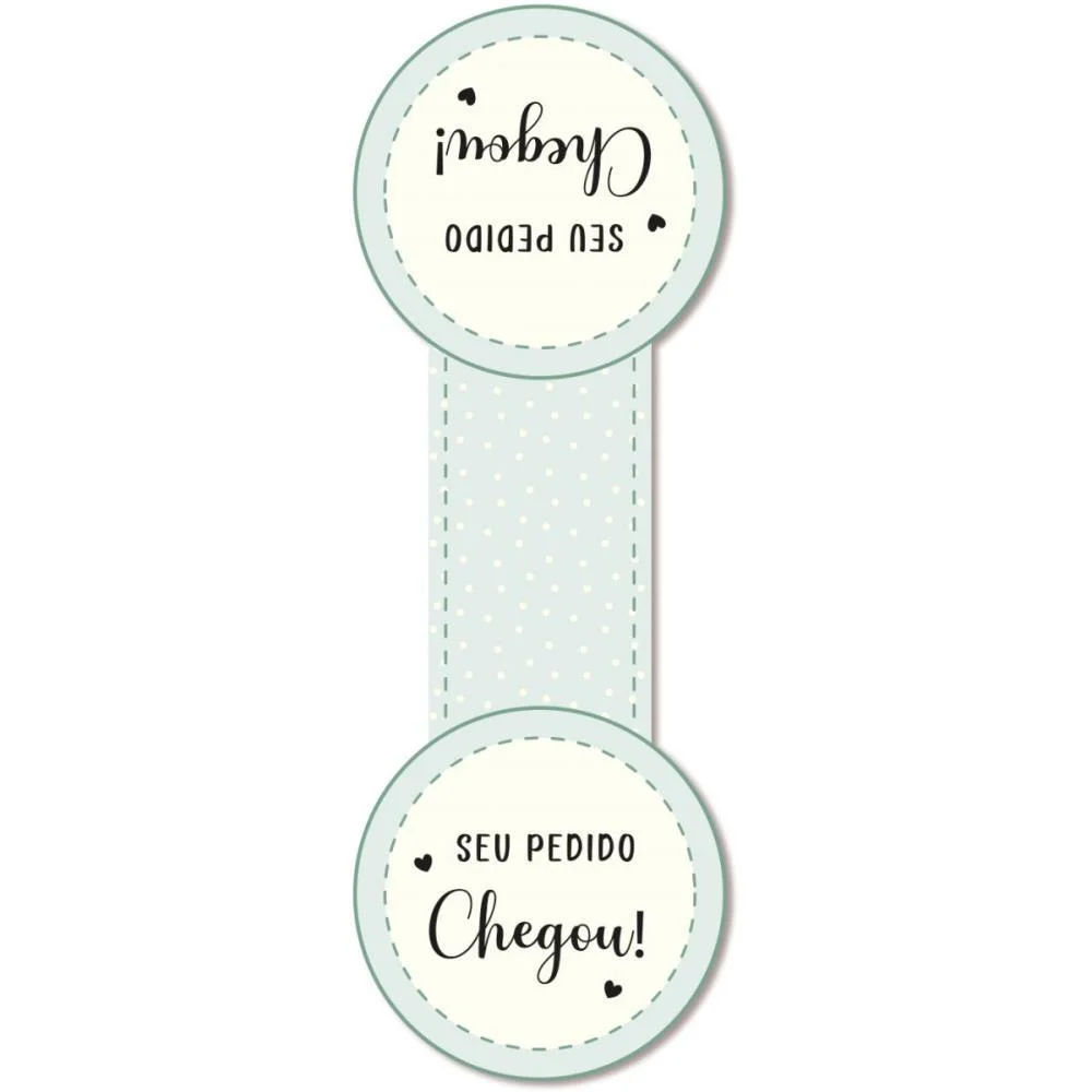Etiqueta Adesiva Seu Pedido Chegou 110Mmx235Mm Packpel (Pct.c/10) - imagem 2