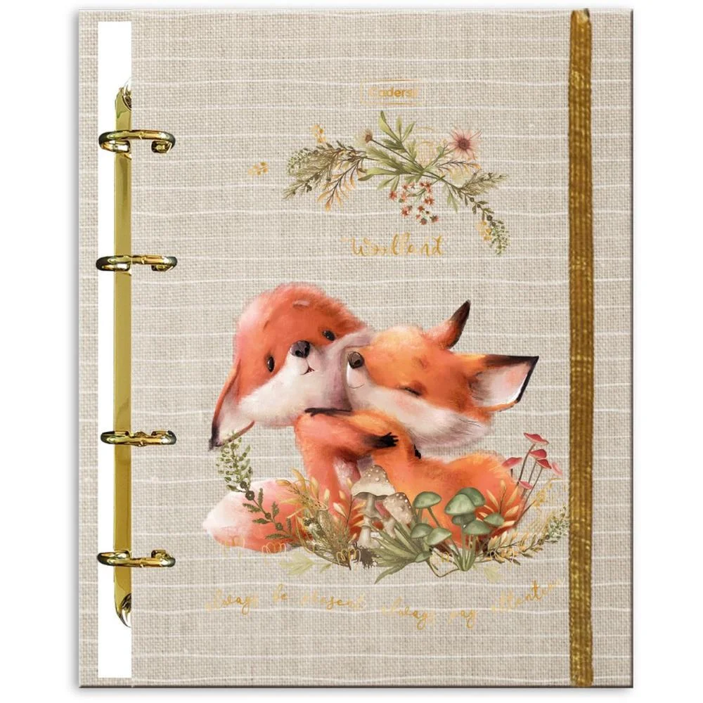 Caderno Argolado Woodland C/Elast 4Cap.incl.80F Cadersil (Unidade) - imagem 25