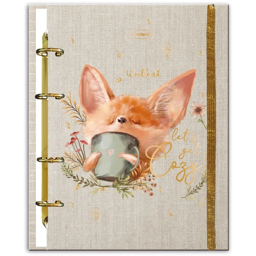 Caderno Argolado Woodland C/Elast 4Cap.incl.80F Cadersil (Unidade) - imagem 5