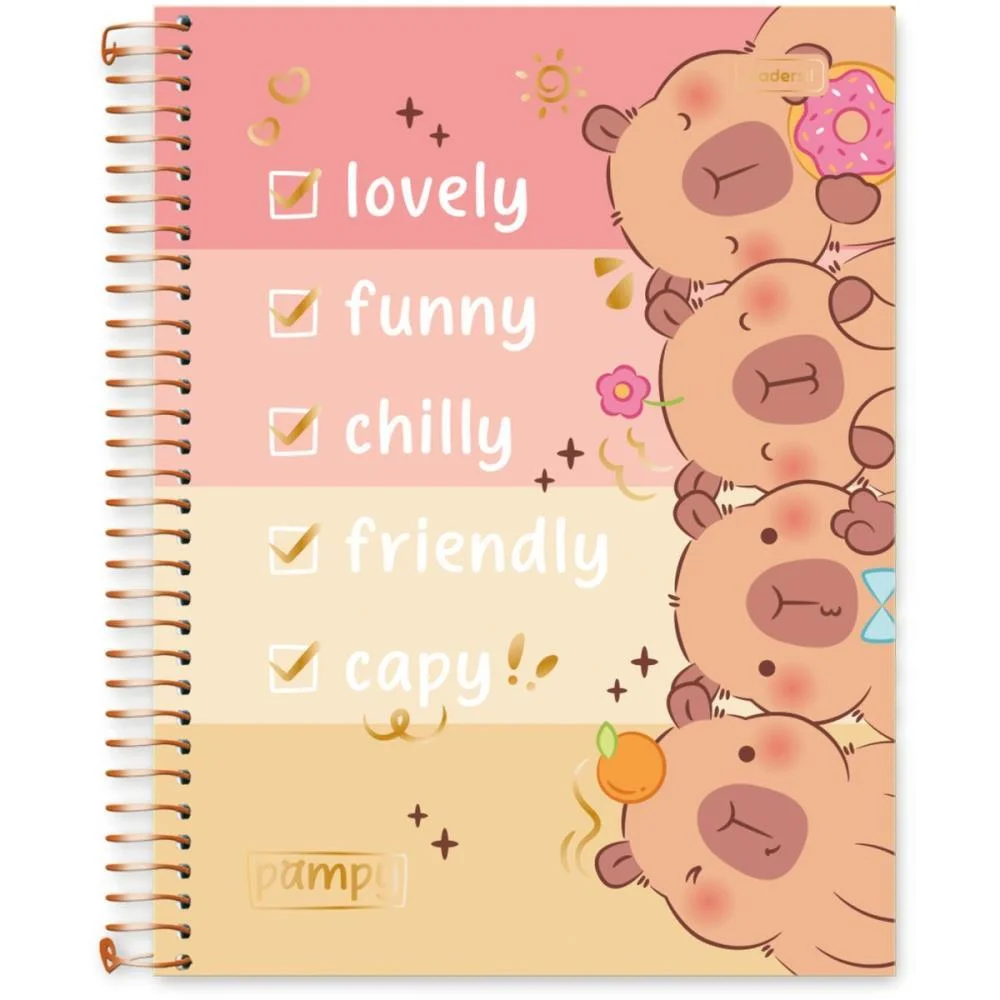 Caderno 10X1 Capa Dura Capy Pampy 160Fls Cadersil (Pct.c/04) - imagem 11