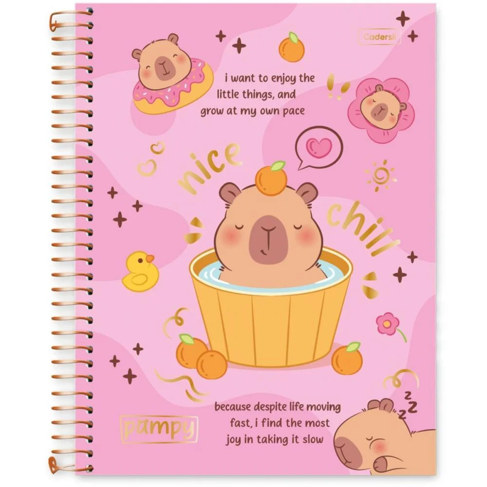 Caderno 10X1 Capa Dura Capy Pampy 160Fls Cadersil (Pct.c/04) - imagem 4
