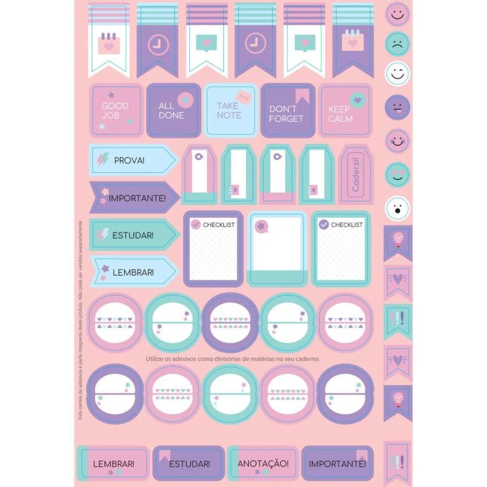 Caderno 10X1 Capa Dura Dreamland Metalizado 160Fls Cadersil (Pct.c/04) - imagem 7