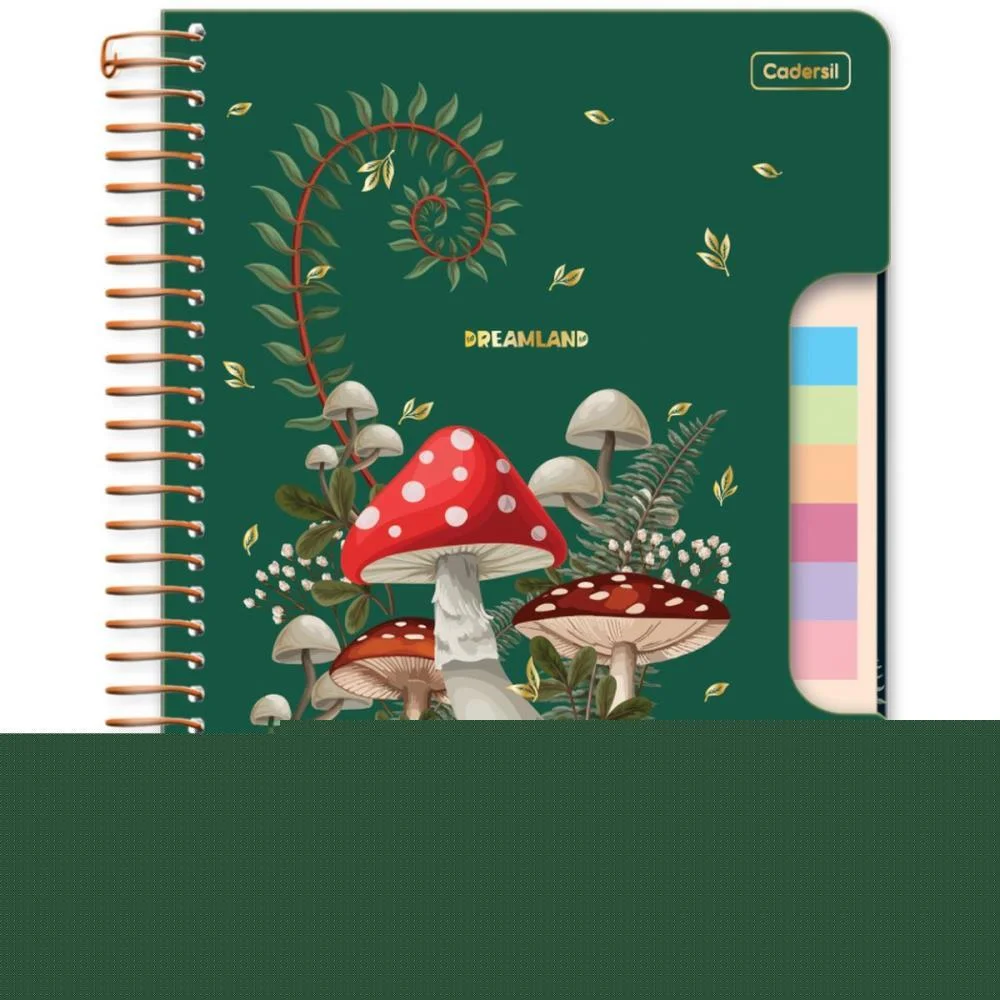 Caderno 01X1 Cp.dura Colegial Dreamland C/Blocos Ades.80Fl(S Cadersil (Unidade) - imagem 3