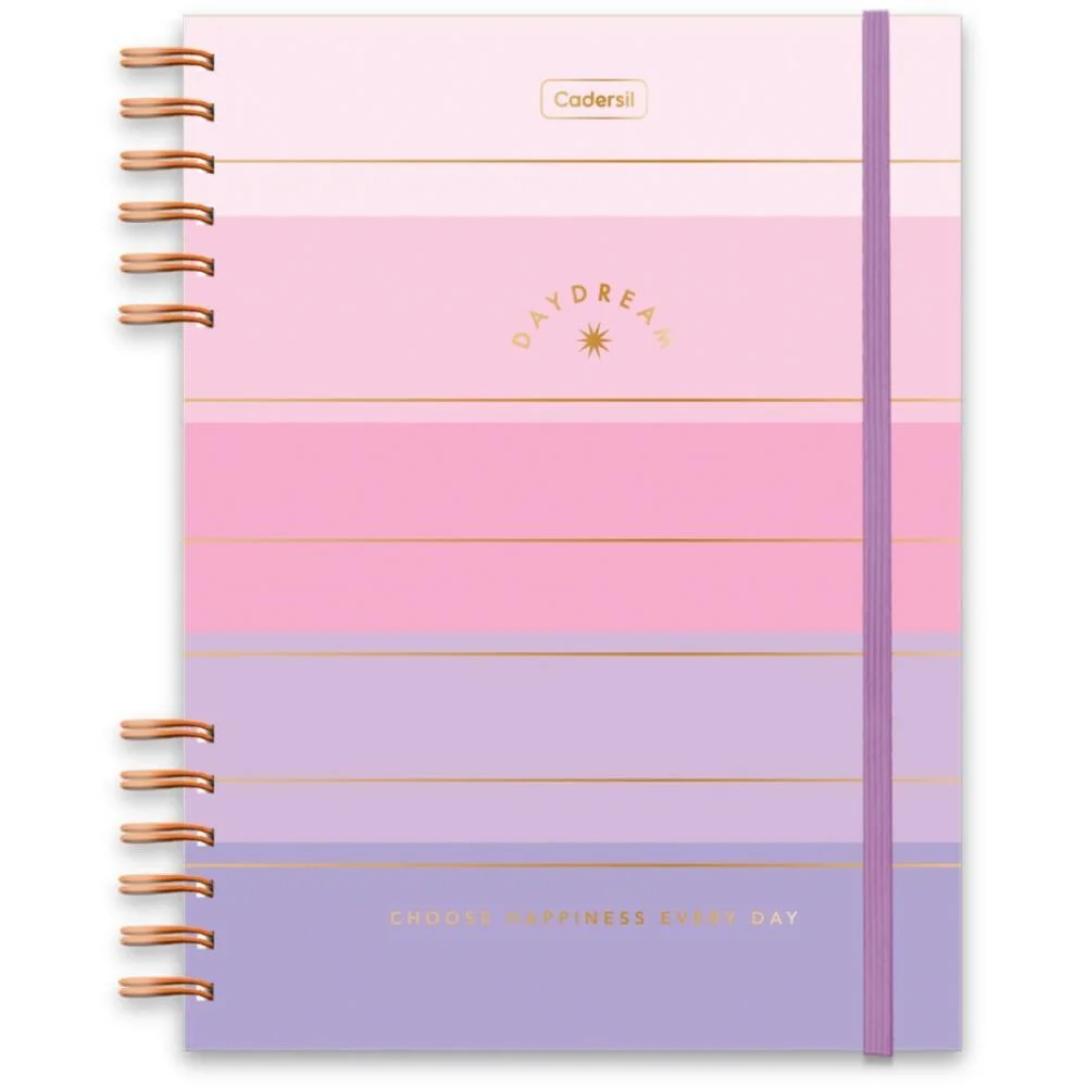 Caderno 01X1 Cp.dura Colegial Daydream C/Elas E Wire-O 80F(S Cadersil (Unidade) - imagem 11
