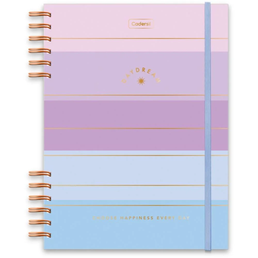 Caderno 01X1 Cp.dura Colegial Daydream C/Elas E Wire-O 80F(S Cadersil (Unidade) - imagem 4
