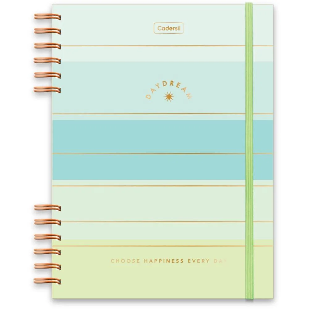 Caderno 01X1 Cp.dura Colegial Daydream C/Elas E Wire-O 80F(S Cadersil (Unidade) - imagem 10
