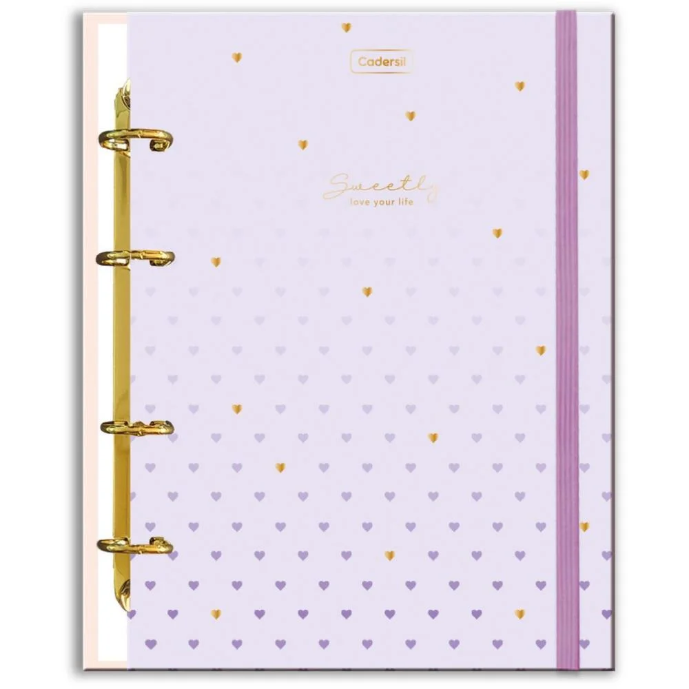 Caderno Argolado Sweetly C/Elas+6Div+Ficha (S) Cadersil (Unidade) - imagem 12