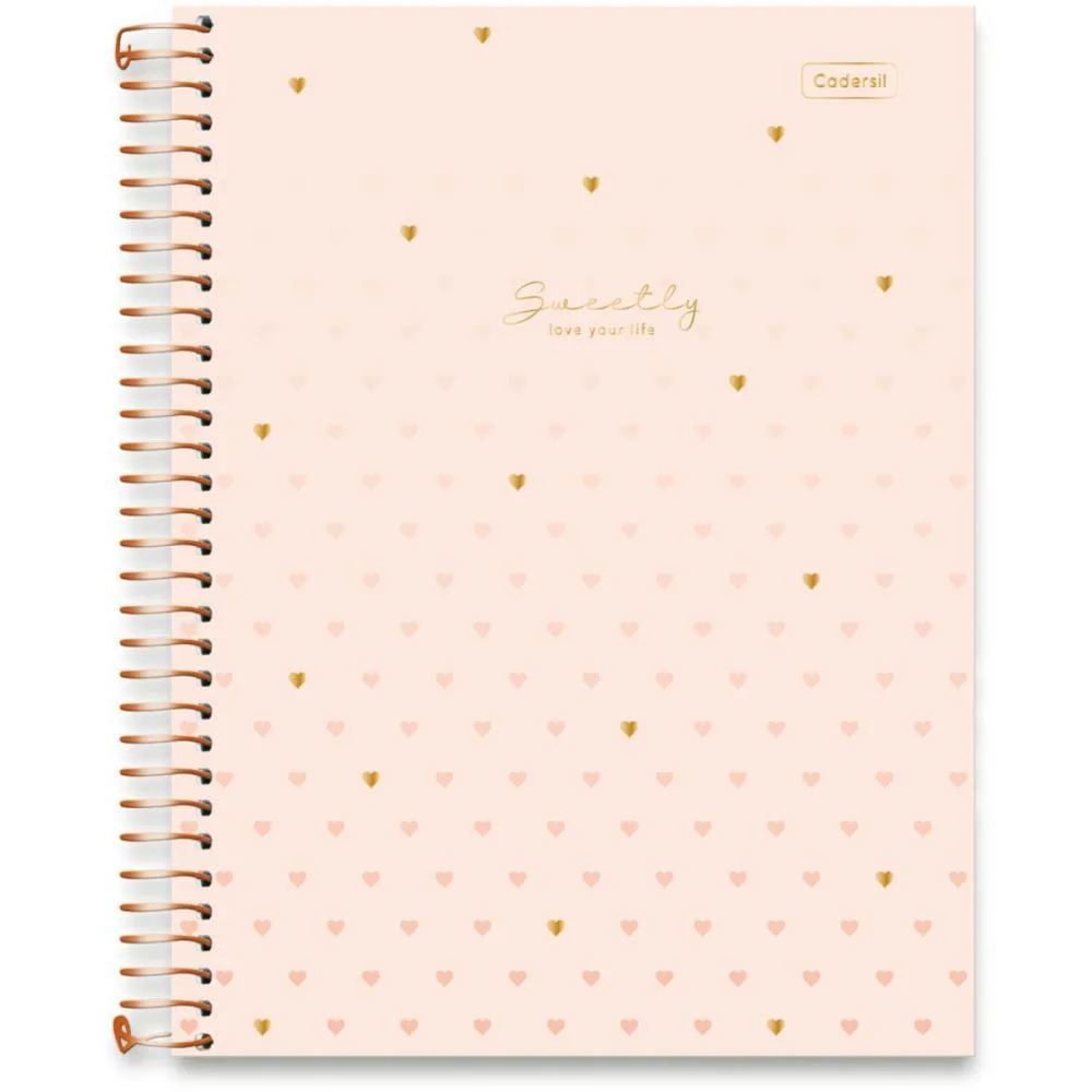 Caderno 10X1 Capa Dura Sweetly 2Em1 C/Planner 168Fls Cadersil (Pct.c/04) - imagem 4