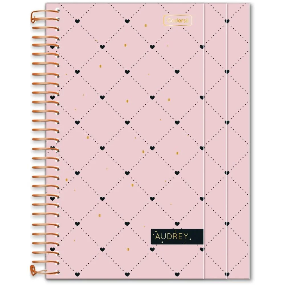 Caderno 01X1 Cp.dura Colegial Audrey 3Em1- 100Fls (S) Cadersil (Unidade) - imagem 2