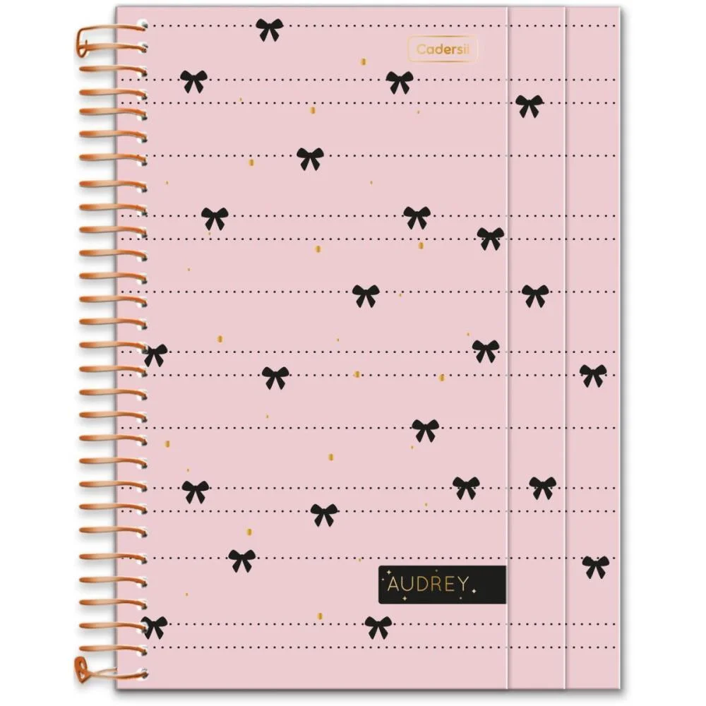 Caderno 01X1 Cp.dura Colegial Audrey 3Em1- 100Fls (S) Cadersil (Unidade) - imagem 3