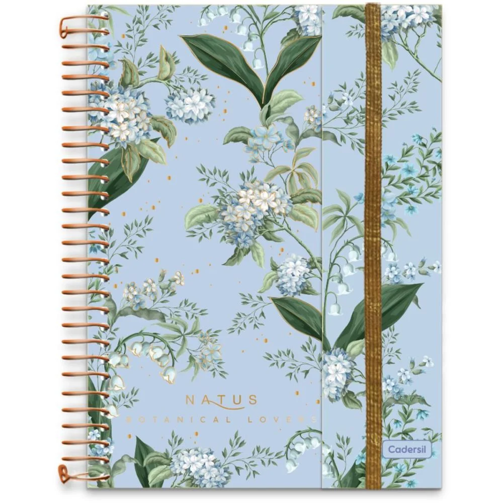 Caderno 01X1 Cp.dura Colegial Natus C/Elas+Blocos Ades.80F(S Cadersil (Unidade) - imagem 11