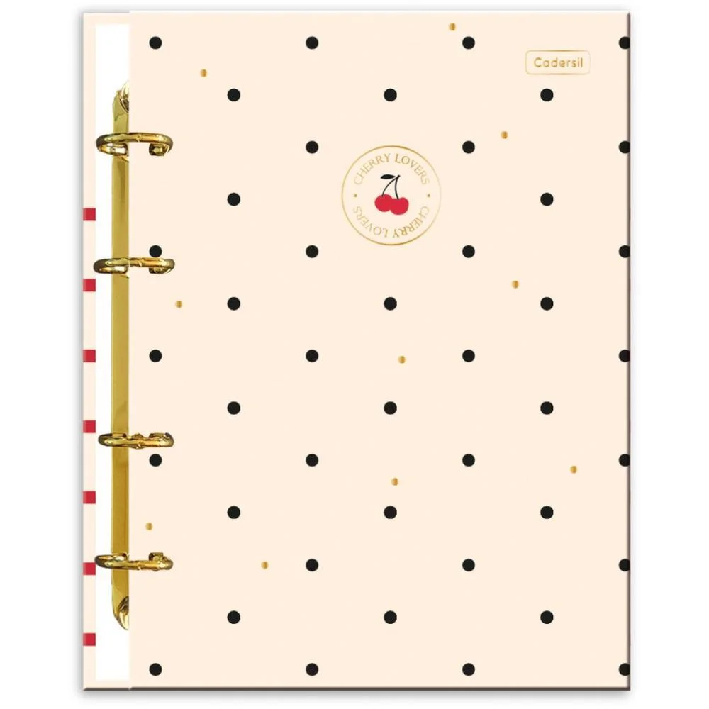 Caderno Argolado Cherry Lovers C/6Divis.80F(S Cadersil (Unidade) - imagem 5
