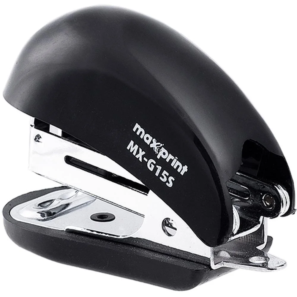 Grampeador Mini Mx-G15S Preto C/1000 Grampos Maxprint (Unidade) - imagem 3