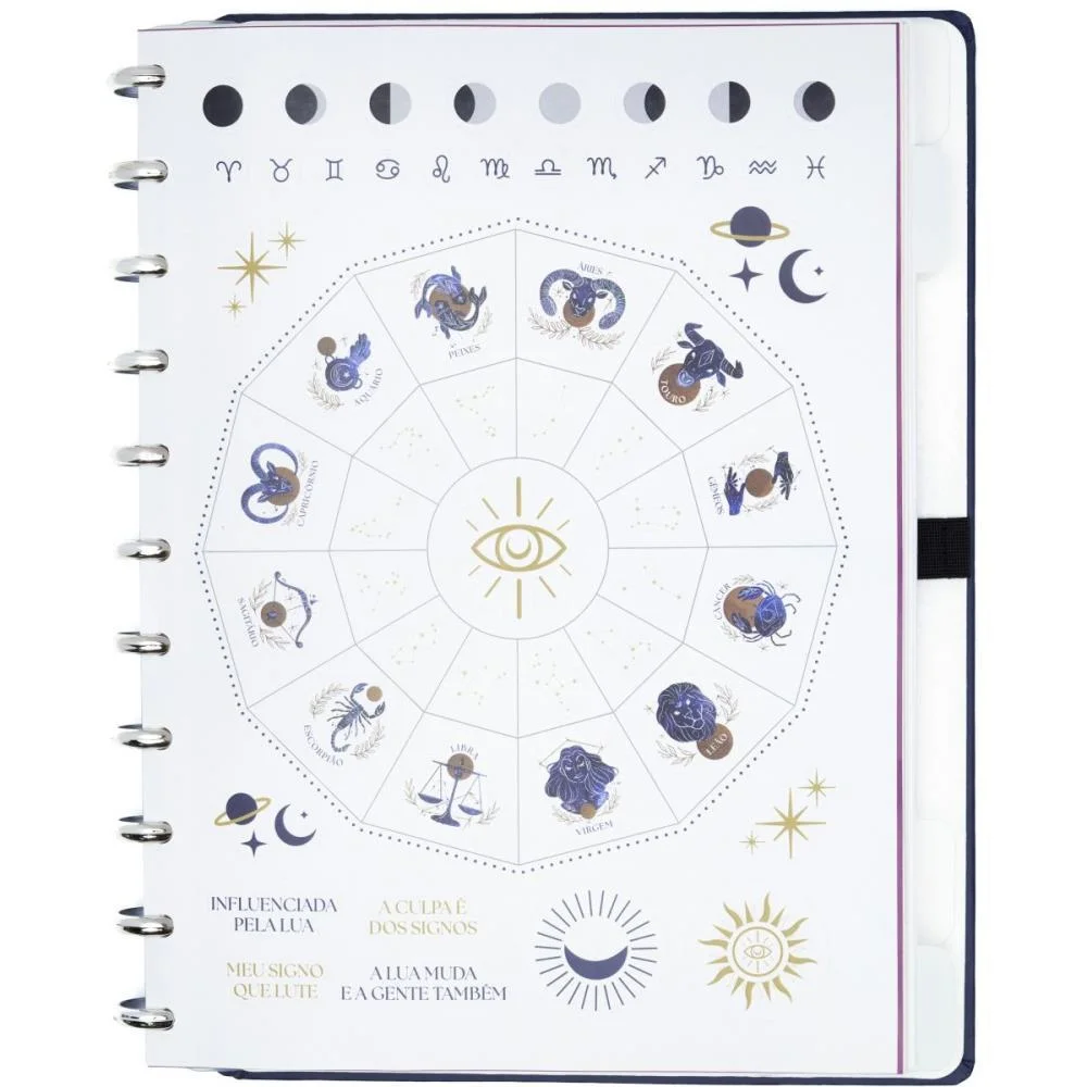 Caderno Inteligente Grande Influenciada Pela Lua 80F By M Caderno Inteligente (Unidade) - imagem 3
