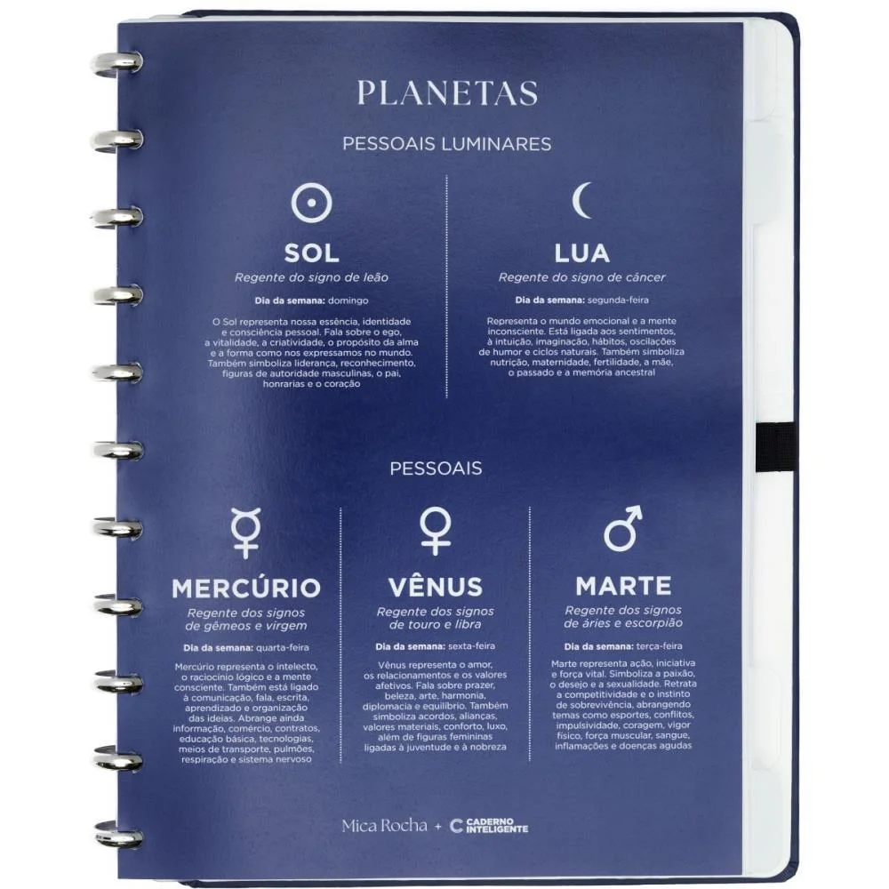 Caderno Inteligente Grande Influenciada Pela Lua 80F By M Caderno Inteligente (Unidade) - imagem 5