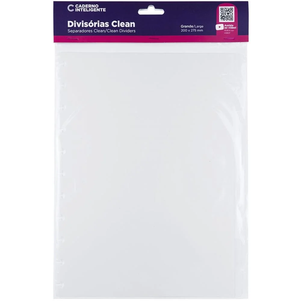 Caderno Inteligente Divisorias Grande Clean C/04 Unid. Caderno Inteligente (Pacote) - imagem 5