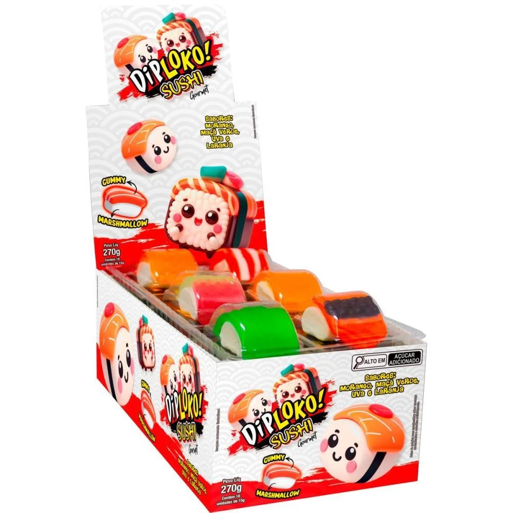Doce Sushi Danilla Foods C/ 18 Unidades - imagem 2