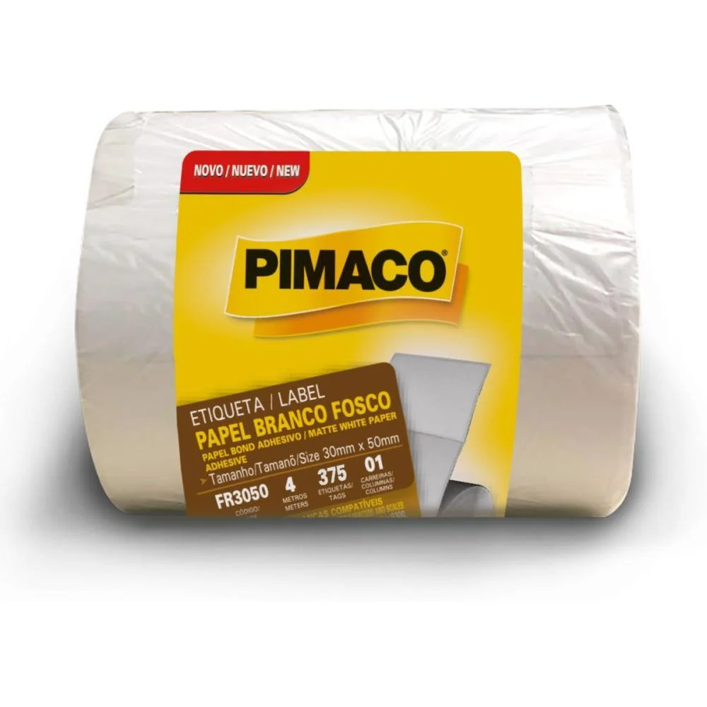 Etiqueta Adesiva Branca 30X50Mm C/75 Etiquetas Pimaco (Rolo) - imagem 2