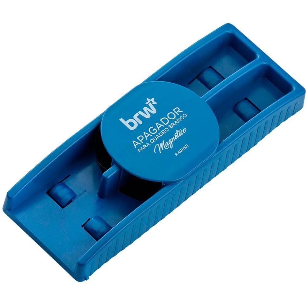 Apagador Quadro Branco Magnetico Azul Brw (Unidade) - imagem 4