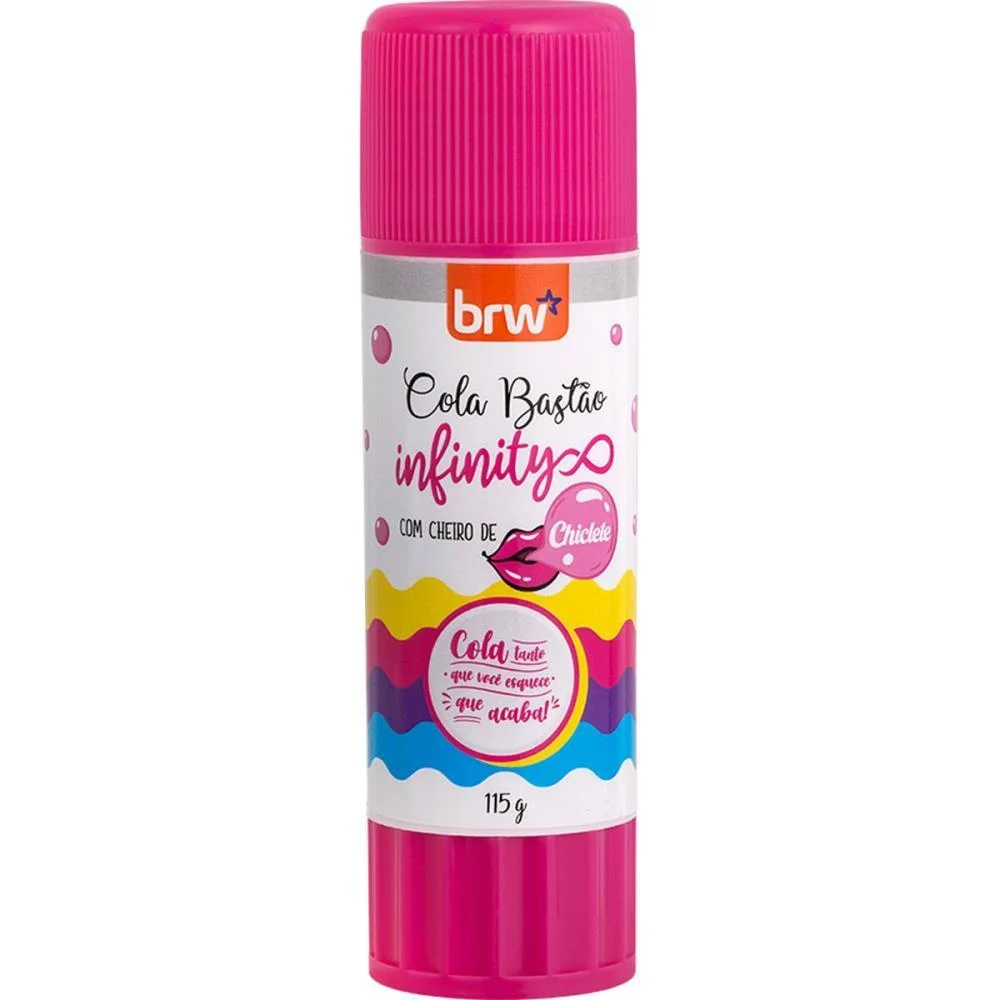 Cola Em Bastao Infinity Cheiro Chiclete 115G Brw (Pct.c/04) - imagem 4