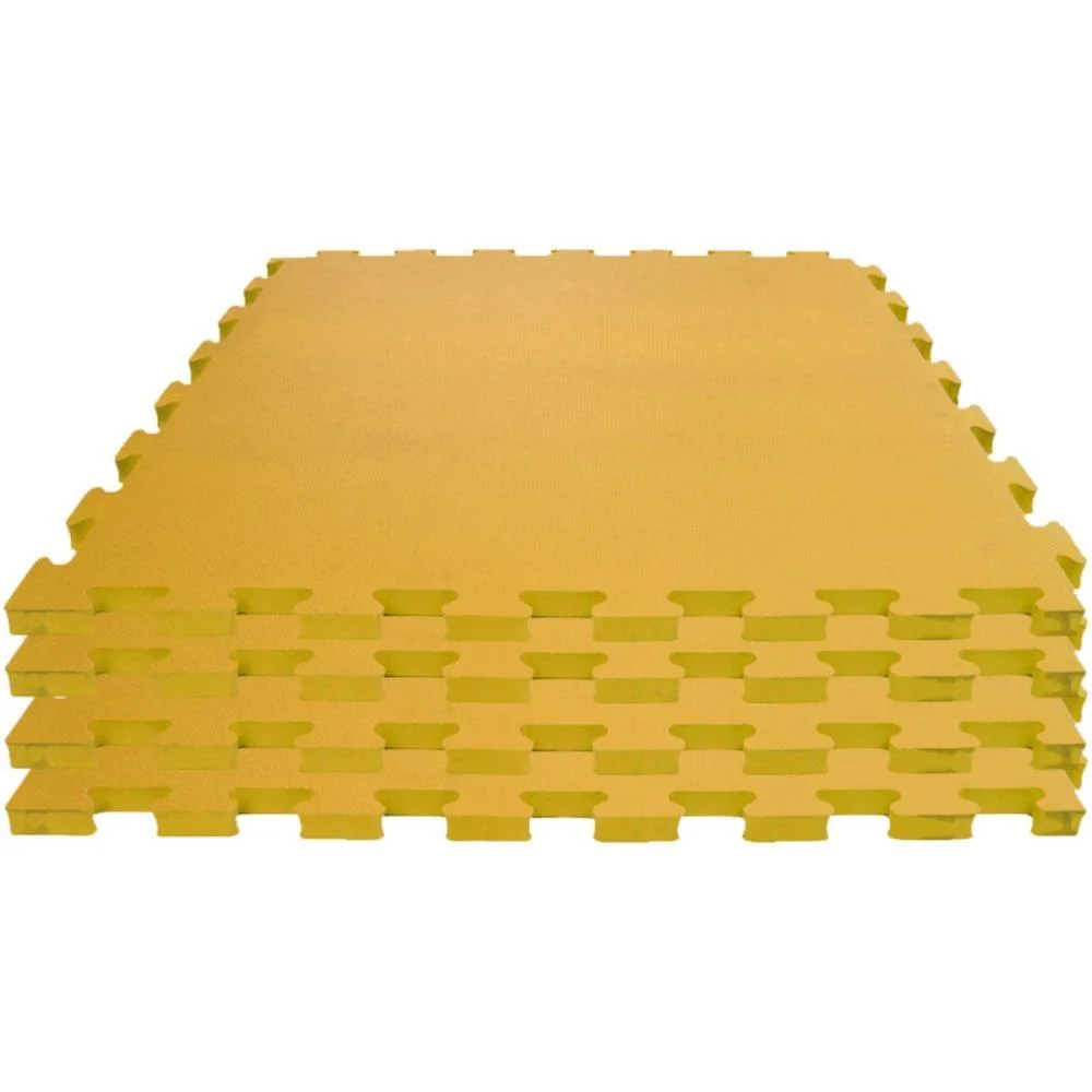 Tatame 04 Placas 1X1Mx1Cm Amarelo Evamax (Pacote) - imagem 3