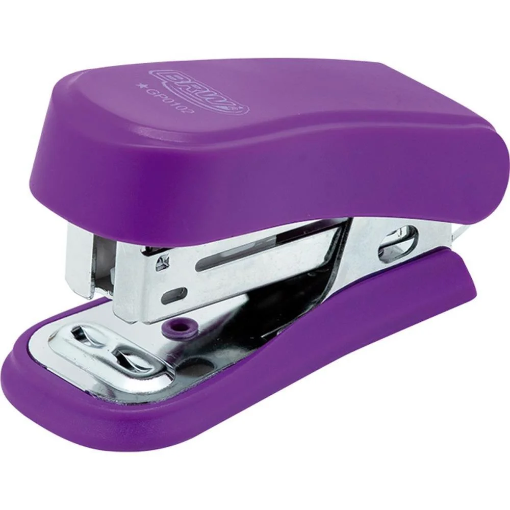 Grampeador Mini P/20Fls 6Cm Plast. Cores Neon Brw (Dp.c/12) - imagem 6