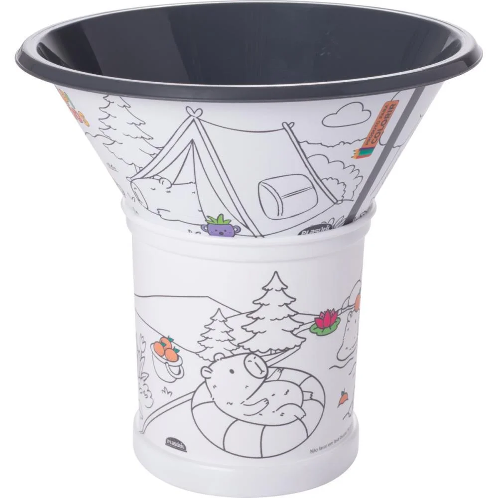 Caneca Decorada Capi Goods Com Bowl P/Colorir Plasutil (Kit) - imagem 3