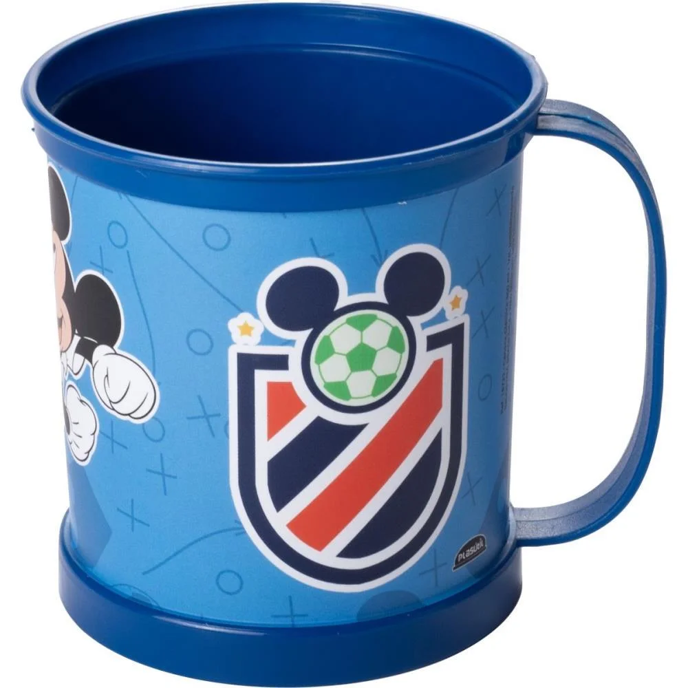 Caneca Decorada Mickey Classica Futebol 360Ml Plasutil (Unidade) - imagem 2