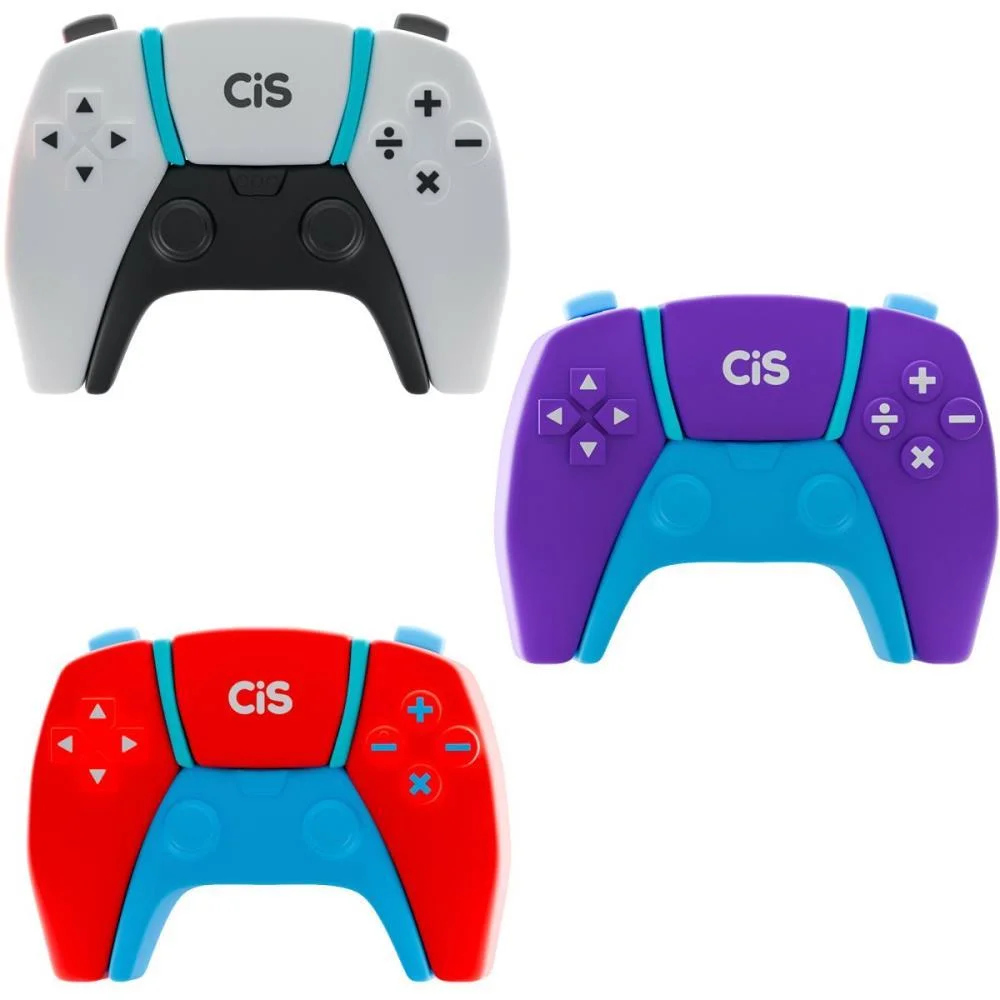 Apontador Sem Deposito Cis Game 3 Cores Sortidas Sertic (Dp.c/12) - imagem 2