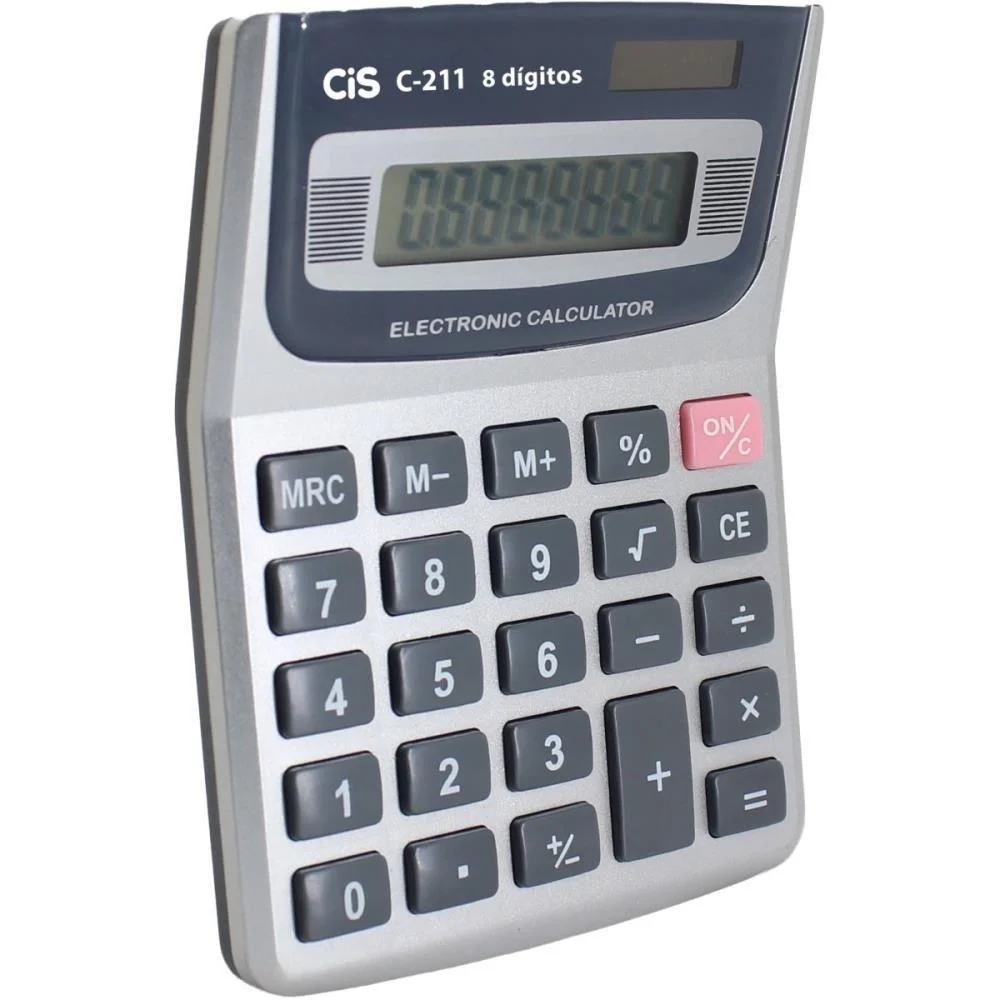 Calculadora De Mesa 8 Dig. Mod C-211 Cinza Sertic (Unidade) - imagem 2