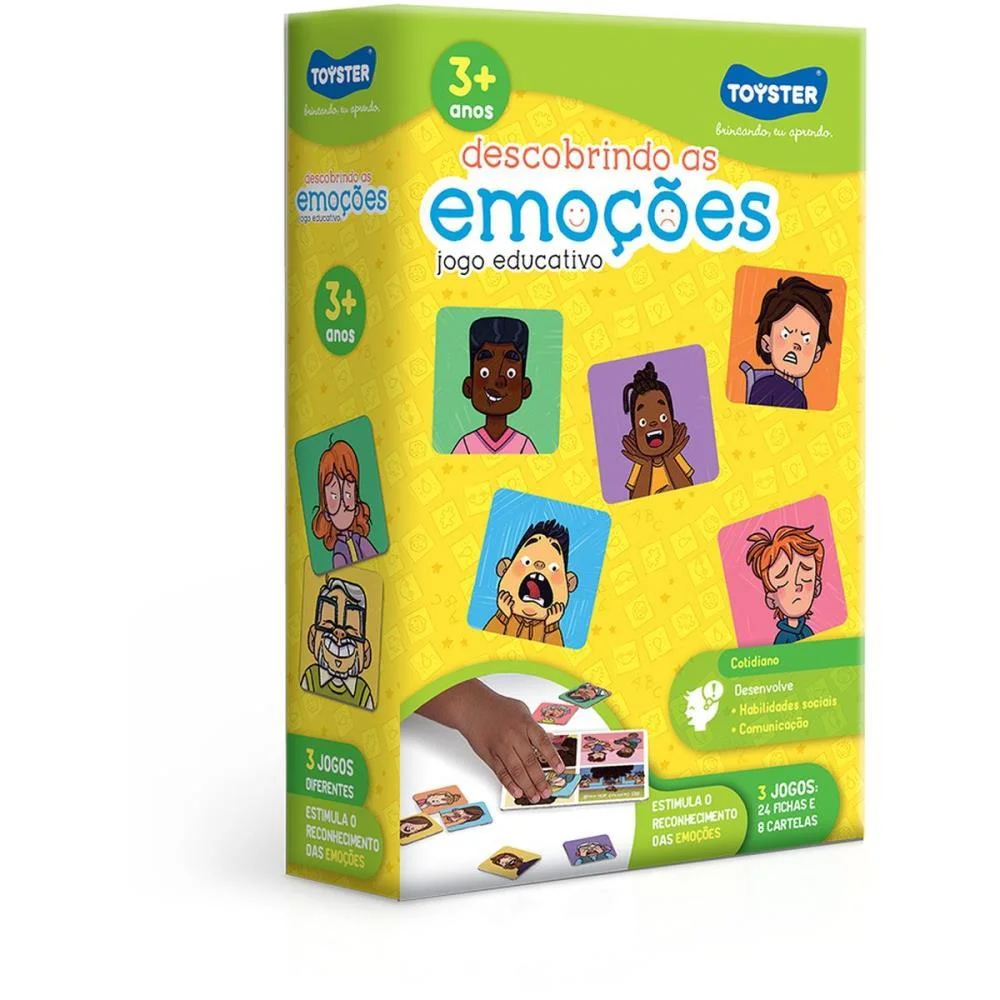 Jogo Educativo Descobrindo As Emocoes Toyster (Unidade) - imagem 3