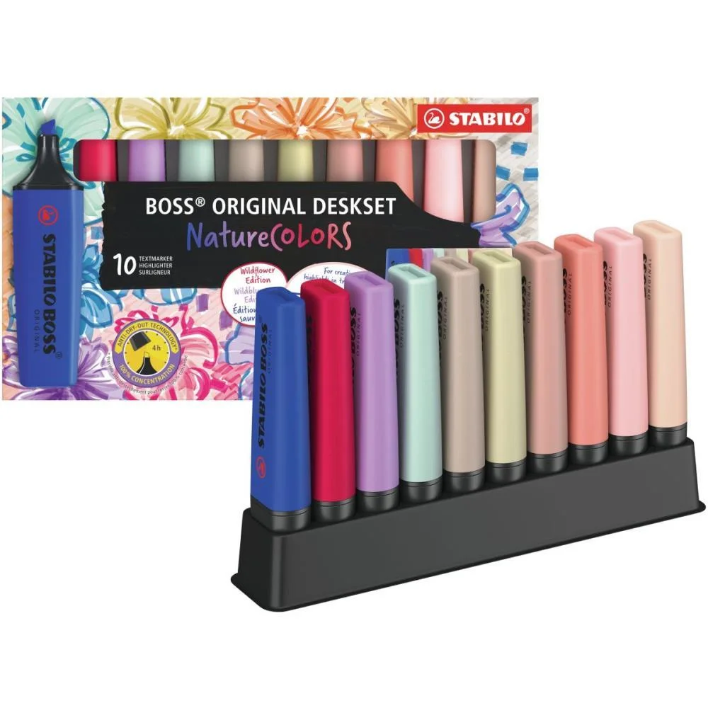 Caneta Marca Texto Stabillo Boss Nat. Colors 10Co Sertic (Estojo) - imagem 2