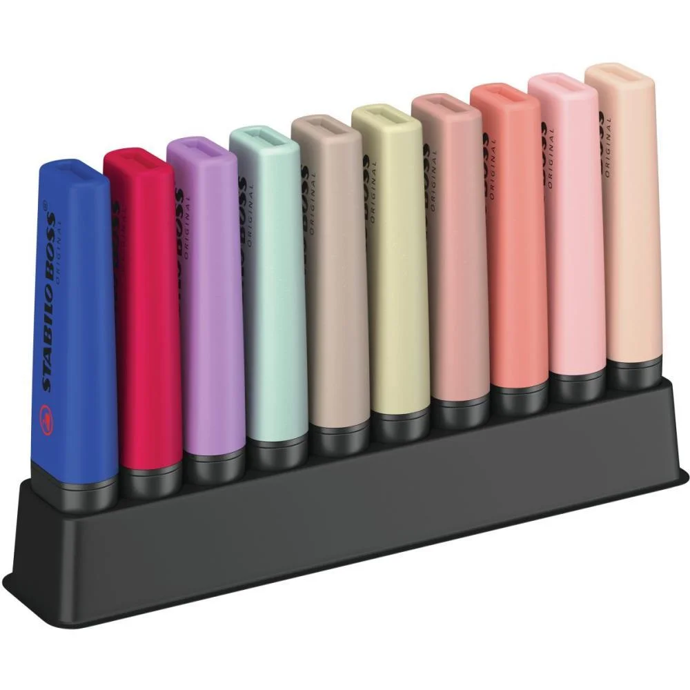Caneta Marca Texto Stabillo Boss Nat. Colors 10Co Sertic (Estojo) - imagem 3