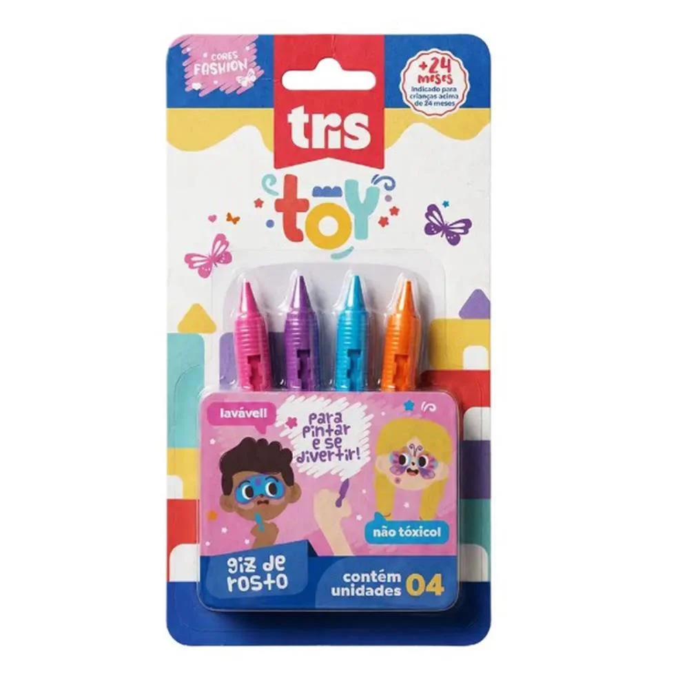Giz De Cera Jumbo Tris Toy Facial Fashion Summit (Blister) - imagem 5