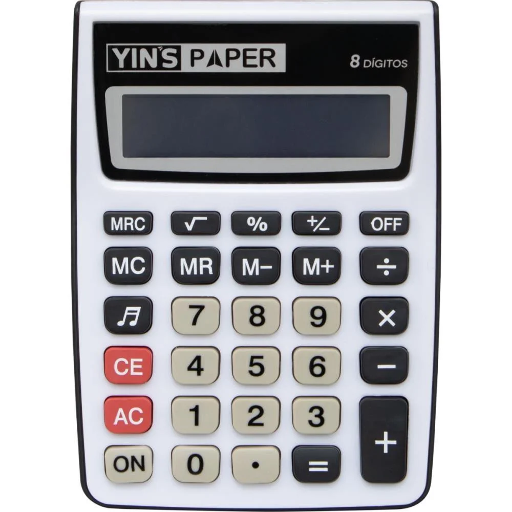 Calculadora De Mesa 8 Digitos Com Som Yins (Unidade) - imagem 2